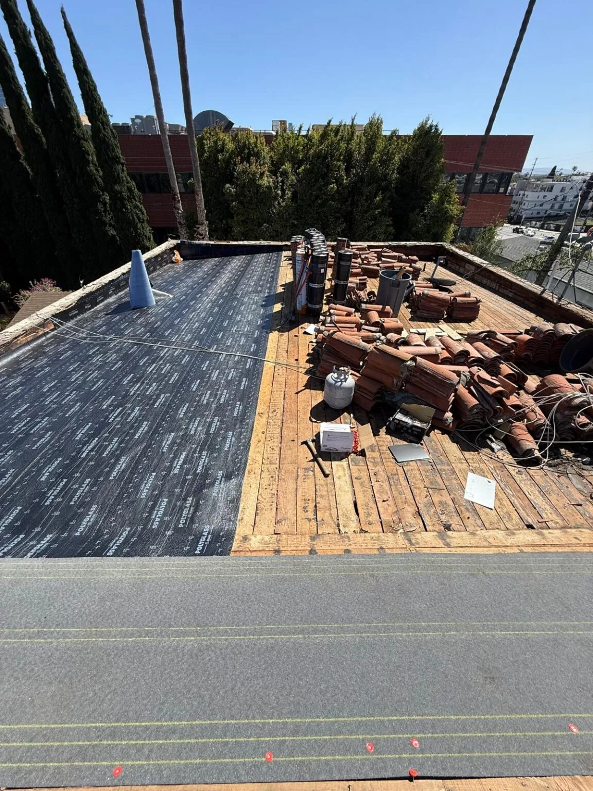 Commercial Roof Flashing Repair in Oceanside
