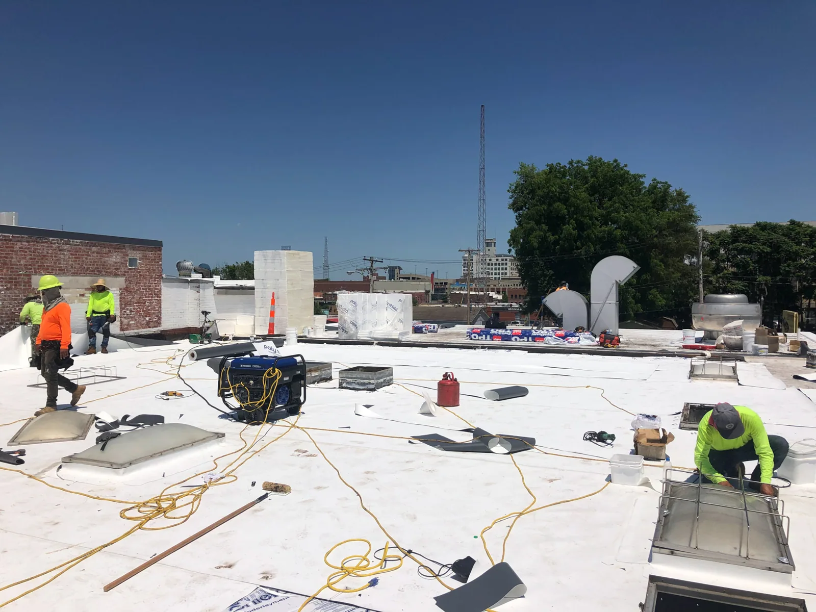 Commercial roof replacement crew in Oceanside, CA
